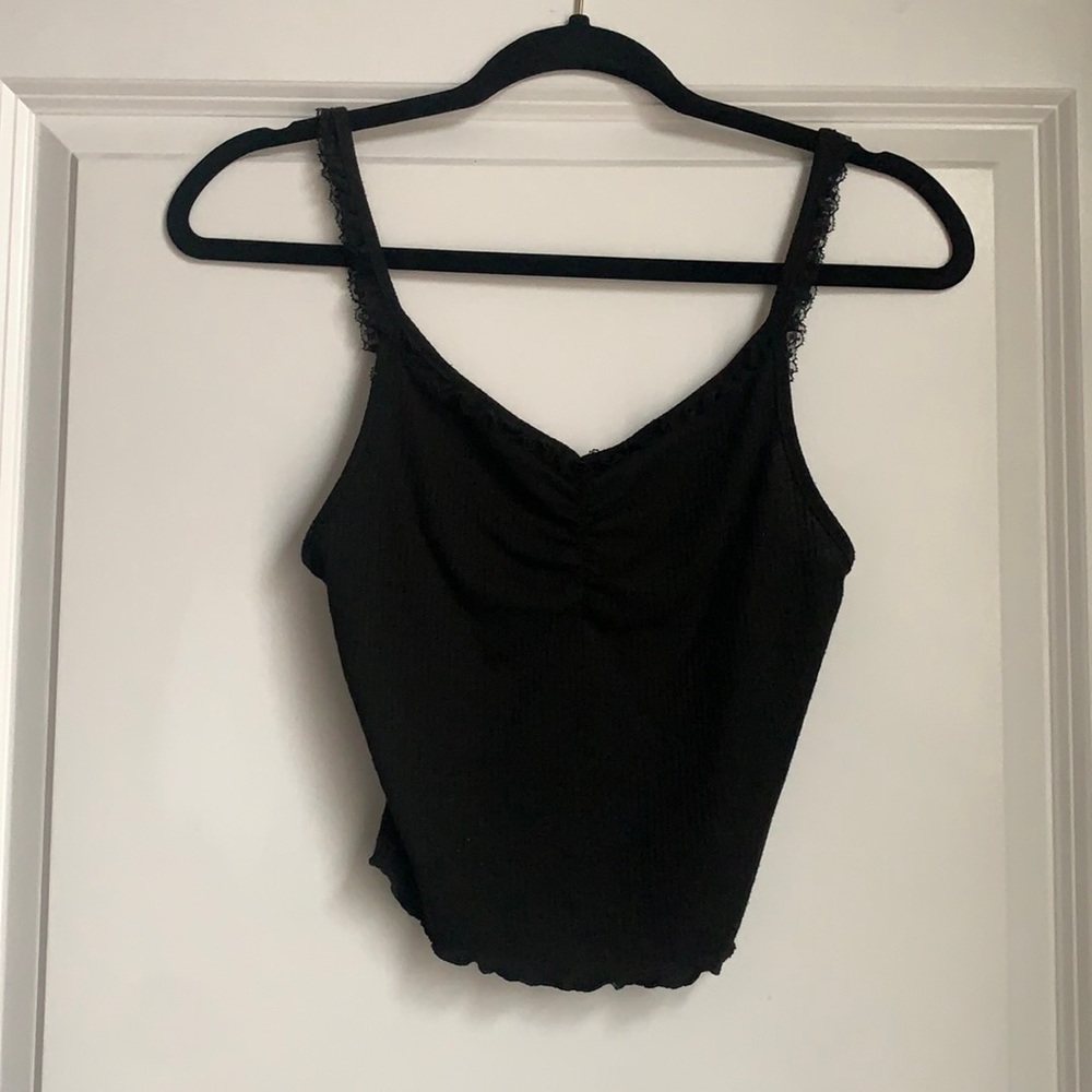 Black crop top